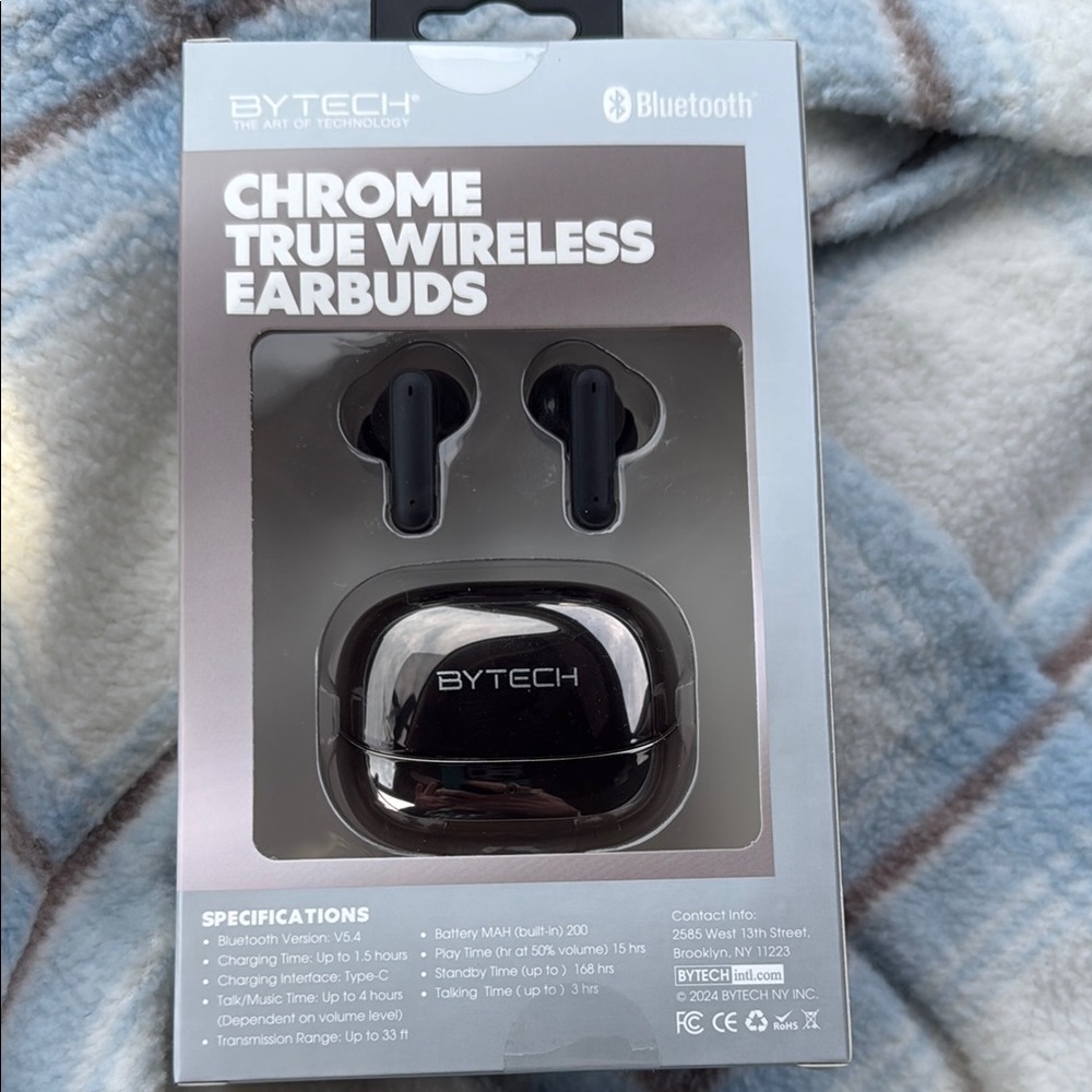 Chrome True Wireless Earbuds - Black